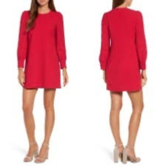 NWT CHELSEA28 Bishop Sleeve Shift Dress Size Medium Nordstrom Rack - Picture 1 of 16